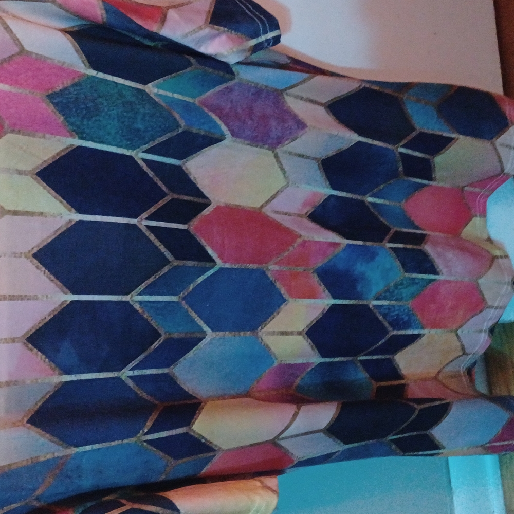 Colorful Geometric Patterned Top